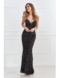 Maxi dress for special occasions, black 18523 - Online store - Boutique